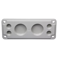 Fibox Gevindflange, Str. 2, 4xM20, 2xM50