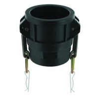 D camkobling PP muffe hun, 1", BSPP, EPDM