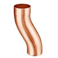 VMZINC dobbeltbjning, 76 mm, kobber