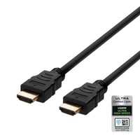 Ultra High Speed HDMI-kabel, 2 meter, sort - Deltaco