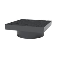 Nid dksel og karm til vandmlerbrnd, 400 mm, firkantet, 12,5 t, komposit
