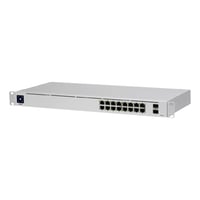 Ubiquiti UniFi 16-port PoE, managed, L2/L3 gigabit ethernet, 1U, slv