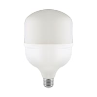 50W LED T140 pre, 5400lm, E27 med E40 adapter, 105 lm/W, 160 grader, hvid plast, kold kulr