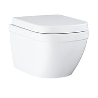 Grohe Euro Ceramic kantløs hængeskål med Soft Close toiletsæde - boltafstand: 180 mm