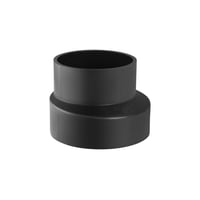 Reduktion excentrisk, 75 x 63 mm, sort PEH – Geberit