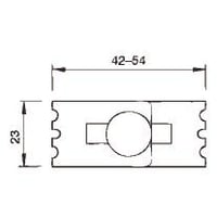 Kobling justerbar GEV36 bolt M6x12 elektrogalvaniseret - 20 stk