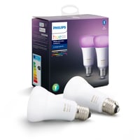 Billede af Philips Hue E27 LED-pre, Color & White ambiance, Zigbee + Bluetooth (2 pak)