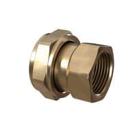 Tilslutningskobling, DN32, Gevind 1 1/2"x1 1/4", Muffe/muffe, Lngde 42 mm