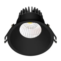 Nordtronic Velia Led Indbygningsspot 230v Ip44 Rund 10 9w 2700k Sort Mat