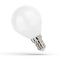 E14 1W LED kronepre, G45, kultrd, matteret glas, 2700K, 90 lumen - Ikke dmpbar billede