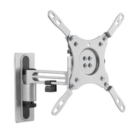 DELTACO OFFICE TV/monitor wall mount for RVs/motorhomes and trailers, aluminum, swivel, tilt, lockable, 13