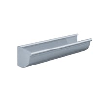 Rheinzink hjre endebund, 1/4 rund, 333 mm, CLASSIC walzblank