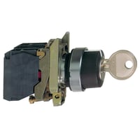 Ngleafbryder komplet, 2 positioner, fast, 1NO, ngle ud venstre, XB4BG21