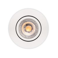 Luna Low profile downlight, 6-pack, ISO, mat hvid, 2700K, 350lm, 6,2W, dmpbar, IP44