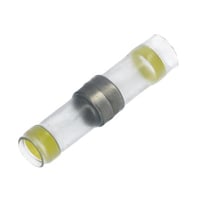 Loddemuffe krympbar gul, 6 mm – Nelco