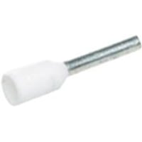 Elpress - Isoleret terminalrr, 0,75 mm / 12,0 mm, hvid (farvekode Weidmller) - 100 stk
