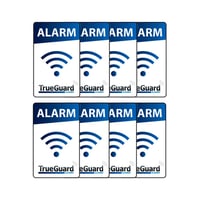 Alarm klistermrke, 8 stk., dobbeltsidet til rude, TrueGuard
