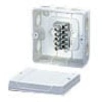 Hensel Kvik Membrandse, 98x98x52mm, 4 mm, IP55, Hvid med Klemmerkke
