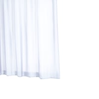 Hvidt badeforhng, 120x200 cm