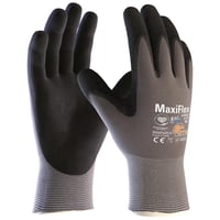 ATG MaxiFlex UltimateT AD-APT 42-874 arbejdshandsker, Sort/Gr, str. 9, Nitril/nylon, Touch funktion, EN 4131A