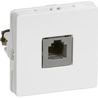 Billede af LK FUGA - Dataudtag inkl. 1 stk. Modular Jack 6P6C (RJ12) konnektor m. skreklemmer, 1 modul, hvid