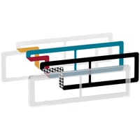 LK FUGA – Choice dobbelt design ramme uden midtersprosse, 2×2 modul, transparent inkl. farveindlg + teknisk monteringsramme