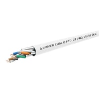Lanview Cat6a U-FTP netvrkskabel Dca hvid LSZH 305 m