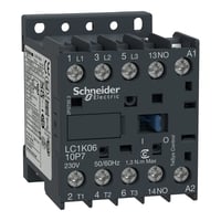 Kontaktor 6A, 400V, 3P, 3NO, 1NC, LC1K0610V7 – Schneider Electric