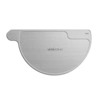 Rheinzink Endebund til højre 250 mm 1/2-rund. CLASSIC walzblank - Tages ikke retur -