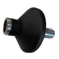 QuickBox forskruning, 1/2" x 3/4", lige, sortlakeret