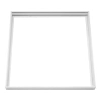 Billede af Ramme til pbygning af 60x60 cm LED-panel, hurtigmontering uden skruer, hvid kant