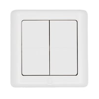 Shelly BLU Wall Switch 4 ZB DK, Bluetooth + Zigbee batteritryk til LK FUGA, hvid billede