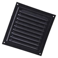 Jalousirist med insektnet, 150 x 150 mm, sort - Duka