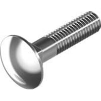 Brddebolt M6x35mm A4, uden mtrik, DIN 603 - Wasi - 200 stk