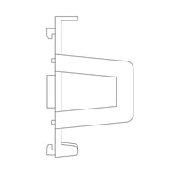 DIN-skinne beslag for tavlemontering af Box lysdmper eller rel