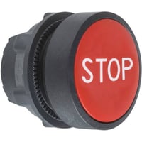 Schneider Harmony Trykknaphoved, Stop, Rd, 22 Mm - Schneider Electric