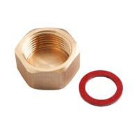 Roth slutmuffe, 3/4", rdgods