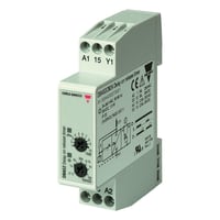 Tidsrel Impulsrel/forsinket udkobling, 24 VDC & 24-240VAC/DC, 1-polet, 0,1s-100t - Carlo Gavazzi