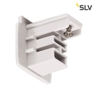 Endekappe til S-TRACK 3-faset skinne, trafikhvid