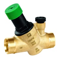 Honeywell D04FM mini trykreduktionsventil, indv. 1/2" og udv. 3/4" gevind, forkromet