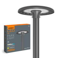 120W LED gadebelysning / parklampe, 140lm/W, IP65, justerbar watt og CCT, dmpbar, varm kulr - Nordtronic