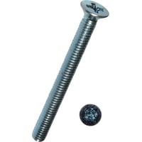 Dresselhaus maskinskrue, 4x60 mm, undersnket hoved, PH 2 krv, elforzinket