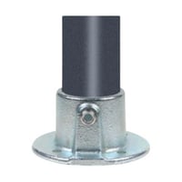 Flange til vg/loft 1" (48,3 mm), galvaniseret, vandrrs-fitting til stativ og reol - Pipe Clamps