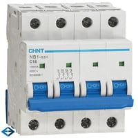 Billede af Automatsikring Chint NB1-63H, C 16A 3P+N, 10kA