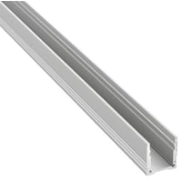 6: PROFIL-U hj skinne til ledstrip/ledbnd, alu, 2 meter