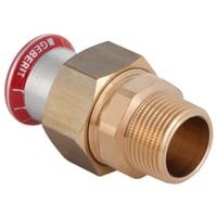 Mapress El-forzinket, 18 mm x " union med udvendigt gevind - Geberit