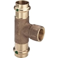 G3 Sanpress, 28 x " x 28 mm t-stykke med overgang, presmuffe/muffe (Rp)/presmuffe - Viega