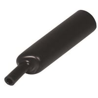 Krympeslange MV sort med lim, 75/22, 1 meter