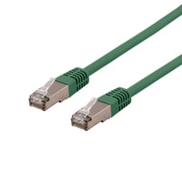Deltaco STP-611GAU - patch cable - 1.5 m - green - Grøn - 1 meter