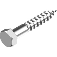 fransk skrue, M6x60mm, A4, SW10, DIN 571 – 100 stk